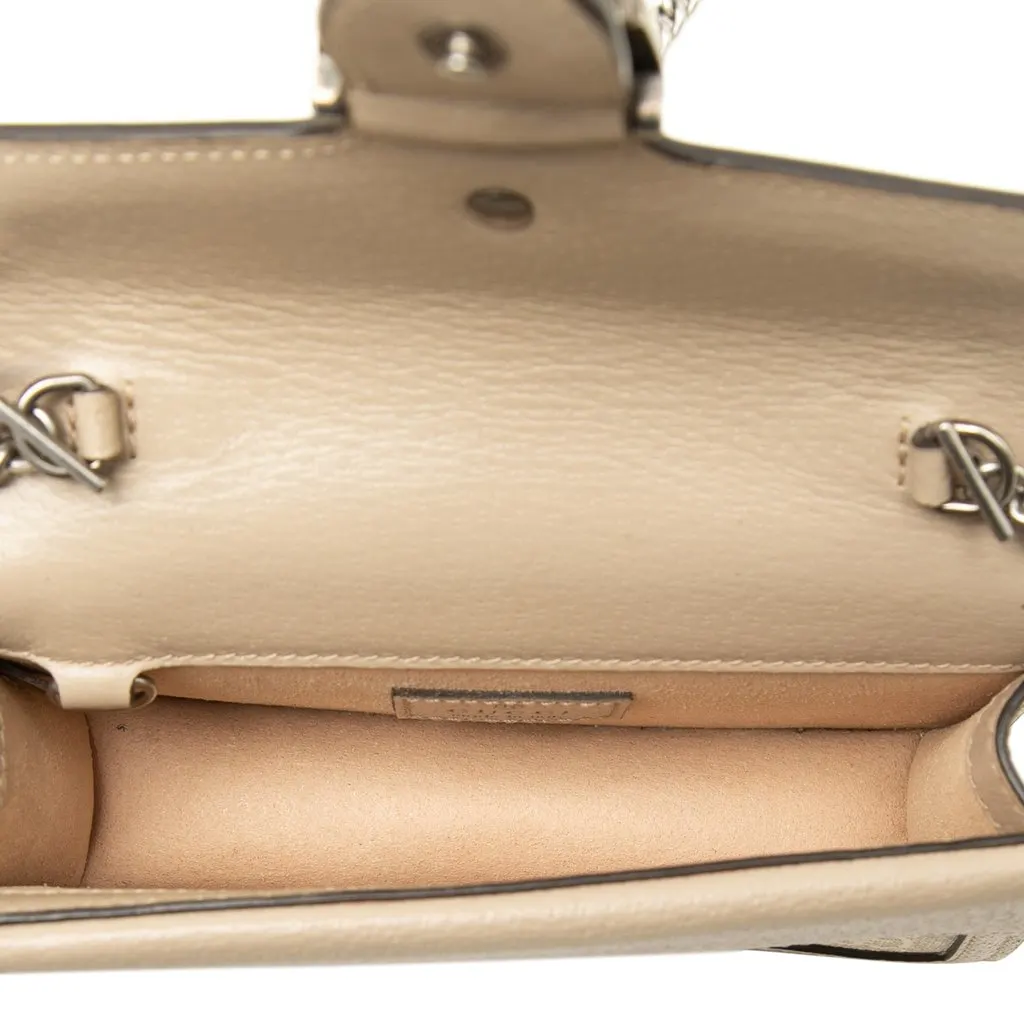 Gucci Mini GG Supreme Dionysus Crossbody Beige Canvas Very good - Model View