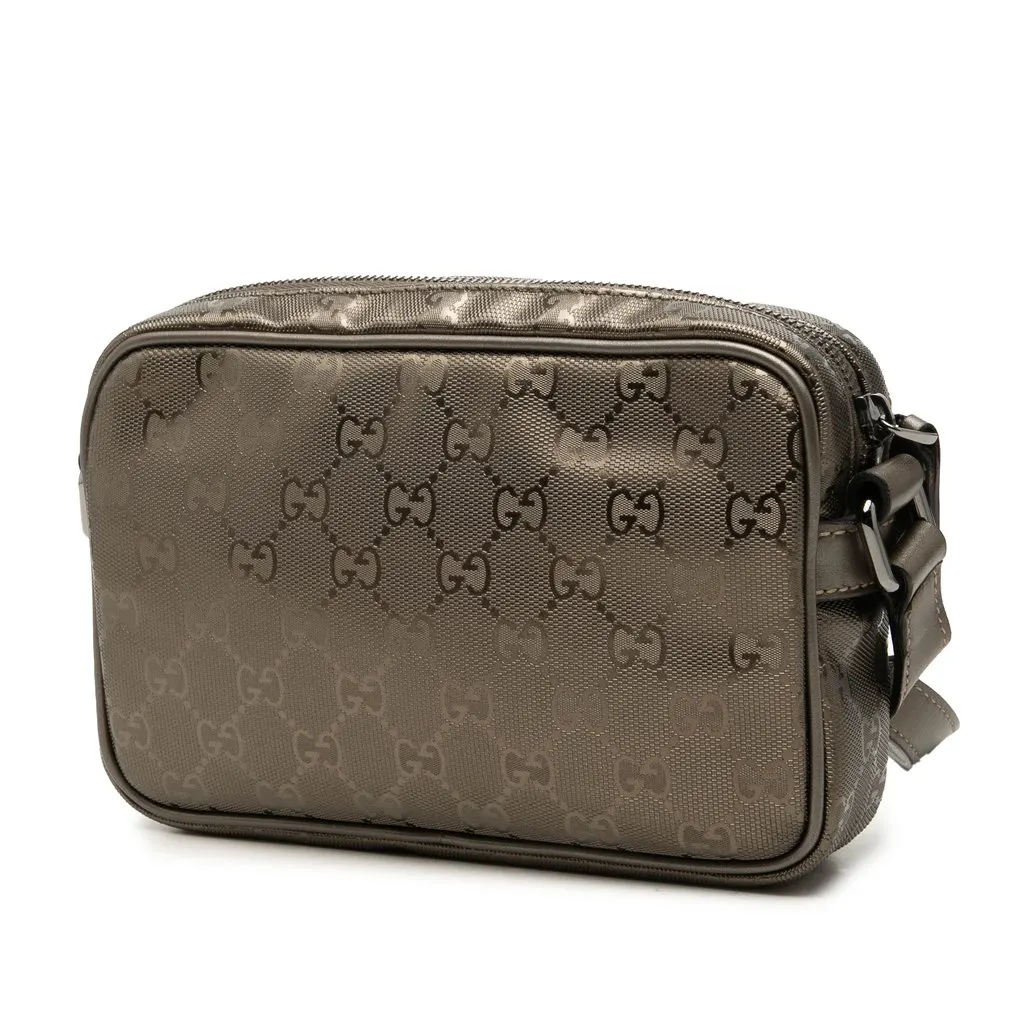 Gucci GG Imprime Crossbody Brown Canvas Very good - Back View