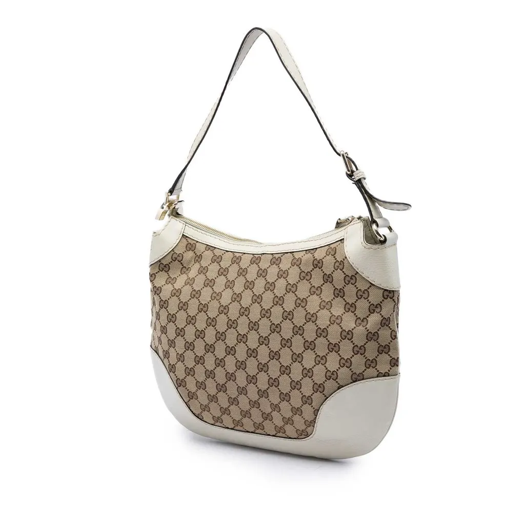 Gucci GG Canvas Charlotte Hobo Beige Canvas Very good - Back View