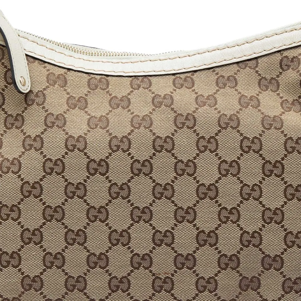 Gucci GG Canvas Charlotte Hobo Beige Canvas Very good - Box View
