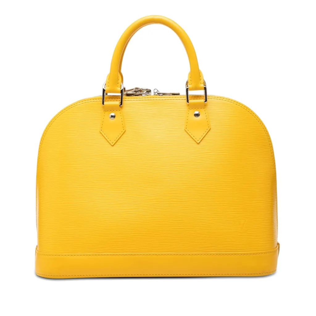 Louis Vuitton Epi Alma PM Yellow Leather Very good - Front View