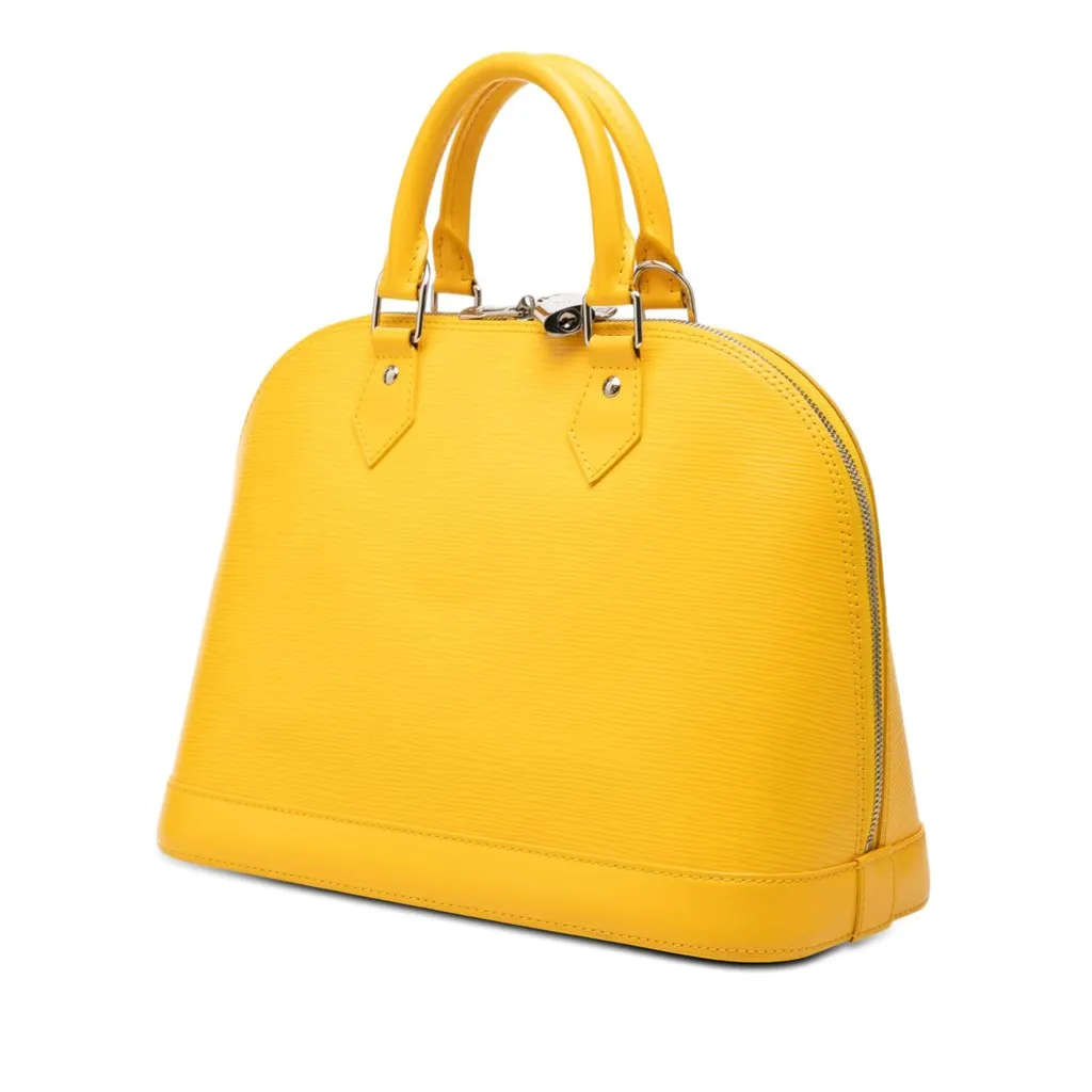 Louis Vuitton Epi Alma PM Yellow Leather Very good - Back View