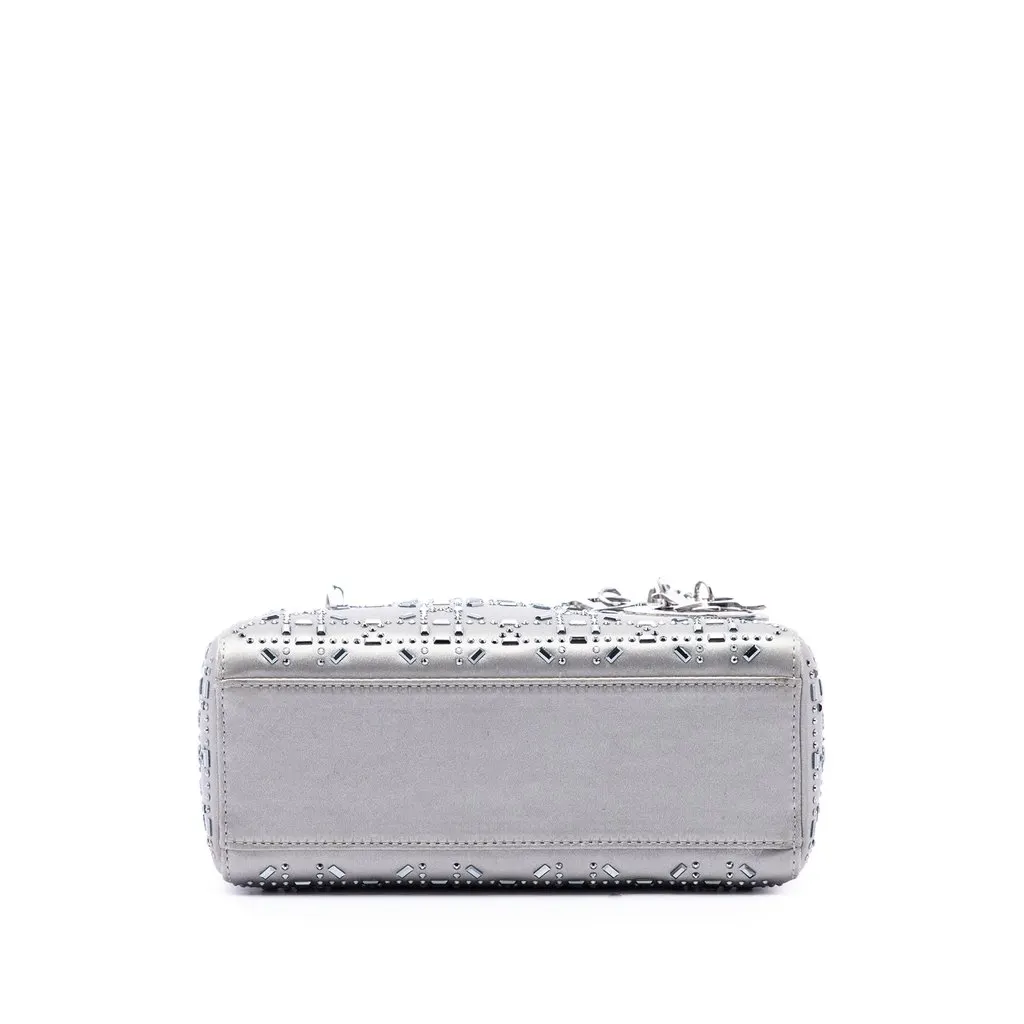 Dior Mini Satin Cannage Crystal Embellished Lady Dior MultiColor Satin Very good - Inside View