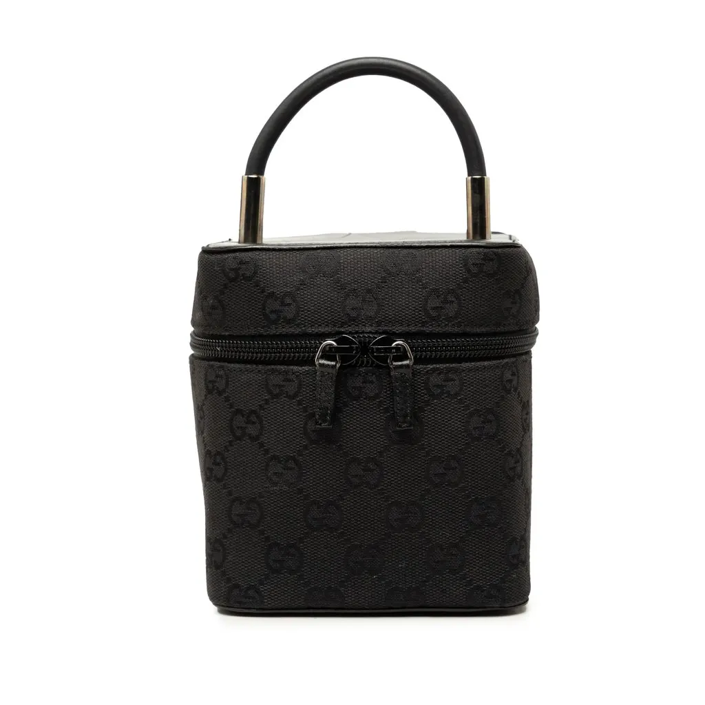 Gucci Mini GG Canvas Vanity Bag Black Very good - Front View