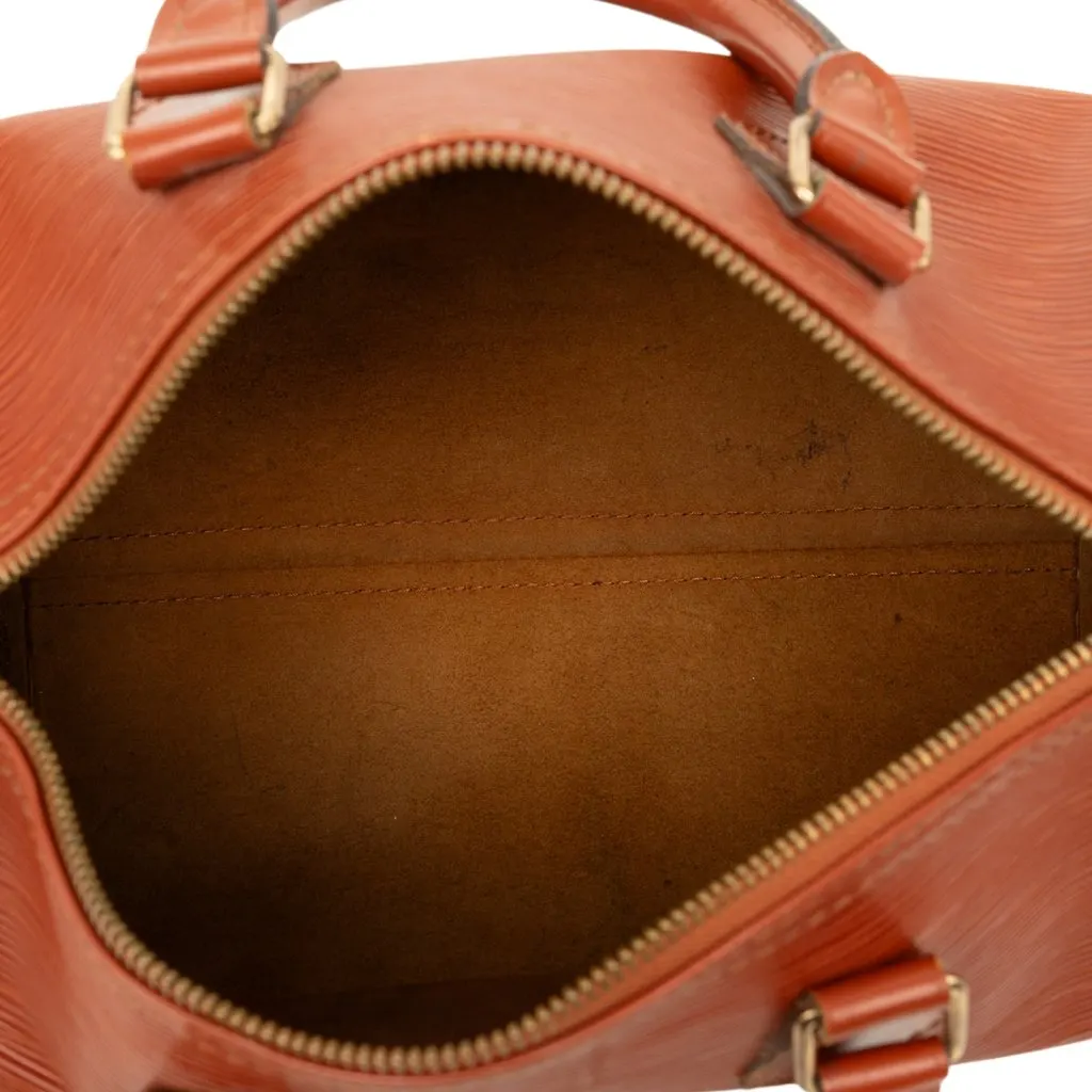 Louis Vuitton Epi Speedy 25 Brown Leather Very good - Model View