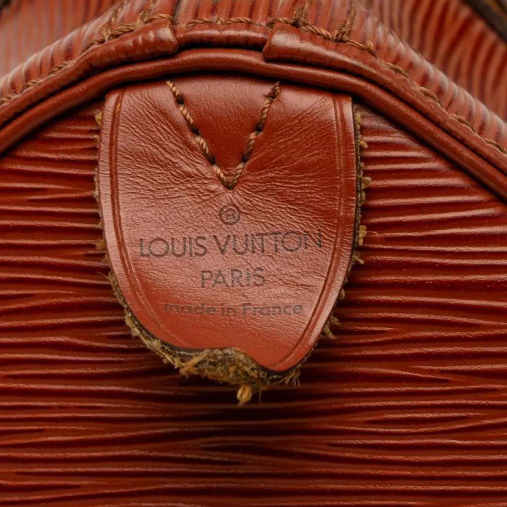 Louis Vuitton Epi Speedy 25 Brown Leather Very good - Box View