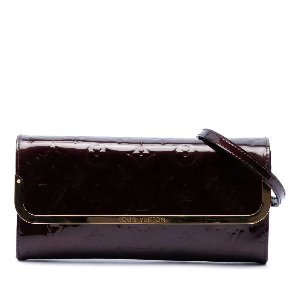 Louis Vuitton Monogram Vernis Rossmore MM Purple Leather Very good - Front View