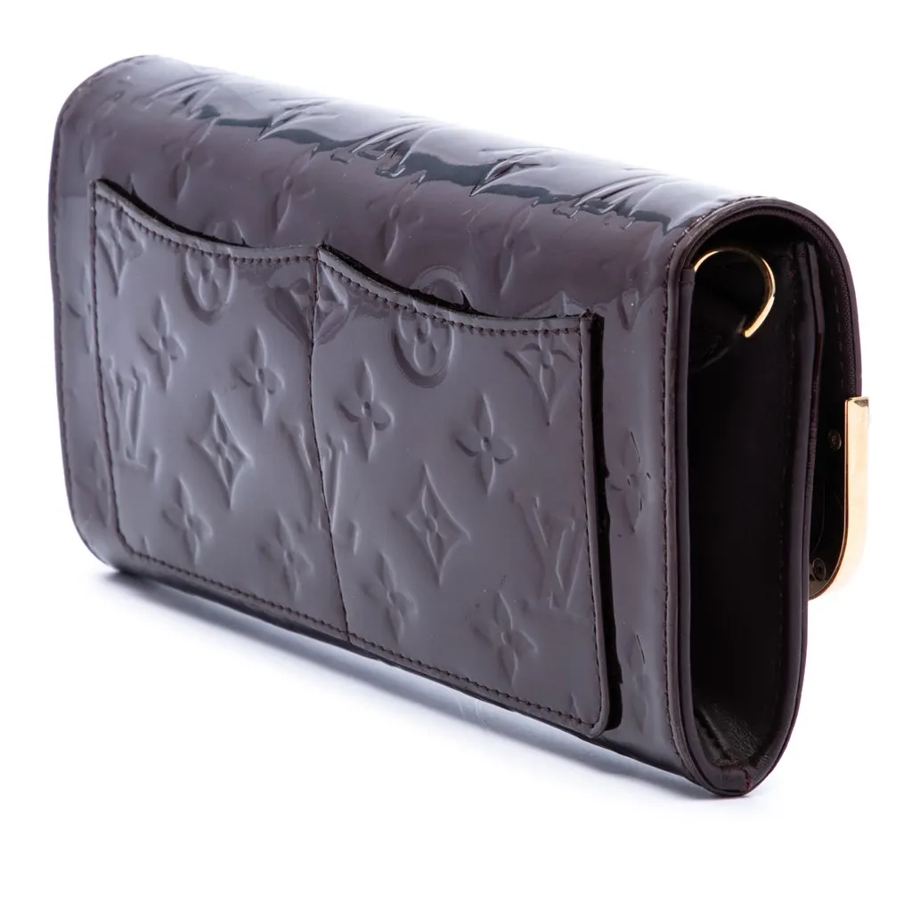 Louis Vuitton Monogram Vernis Rossmore MM Purple Leather Very good - Back View