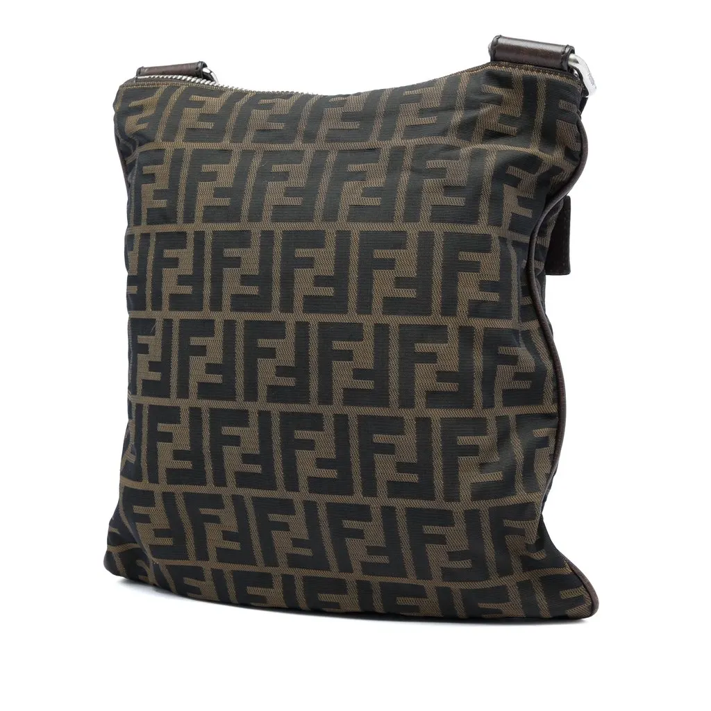 Fendi Zucca Canvas Crossbody Brown Very good - Back View