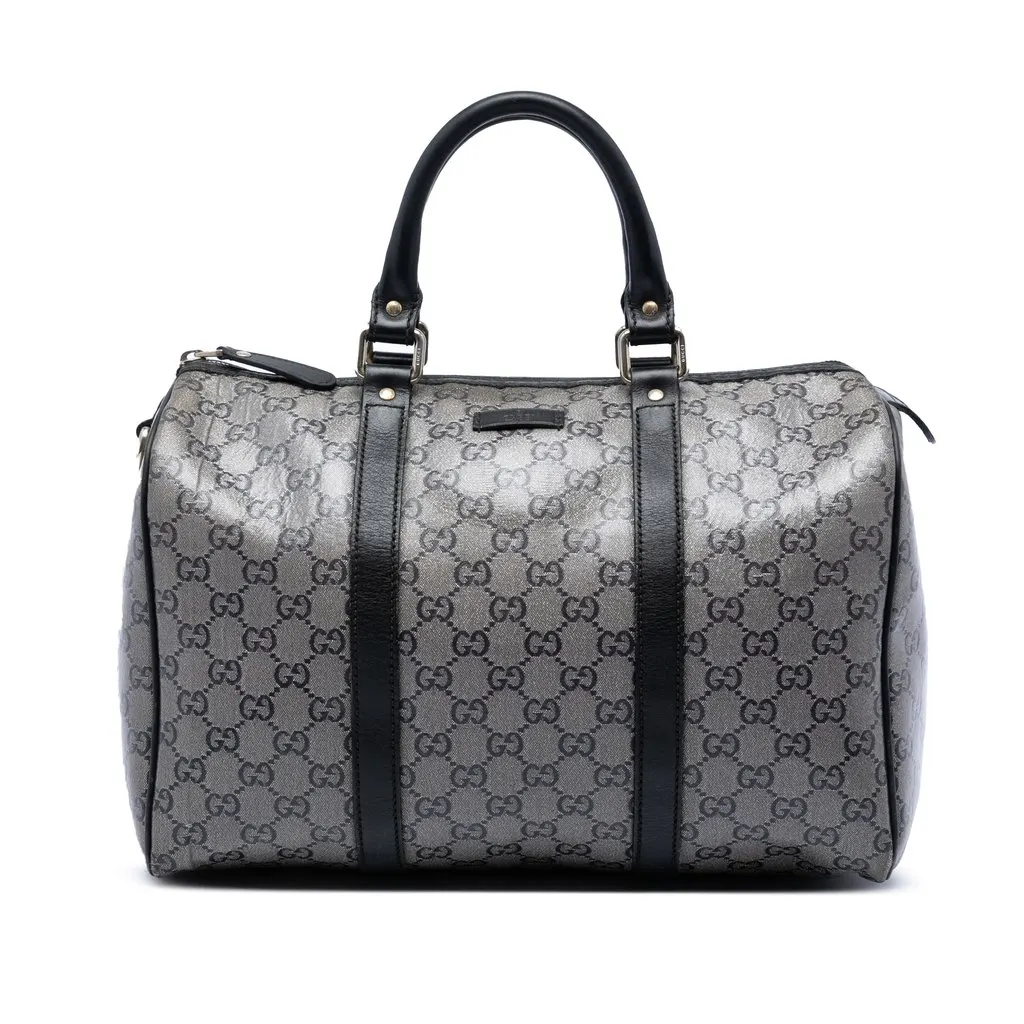Gucci Medium GG Crystal Joy Boston Bag MultiColor Canvas Good - Front View