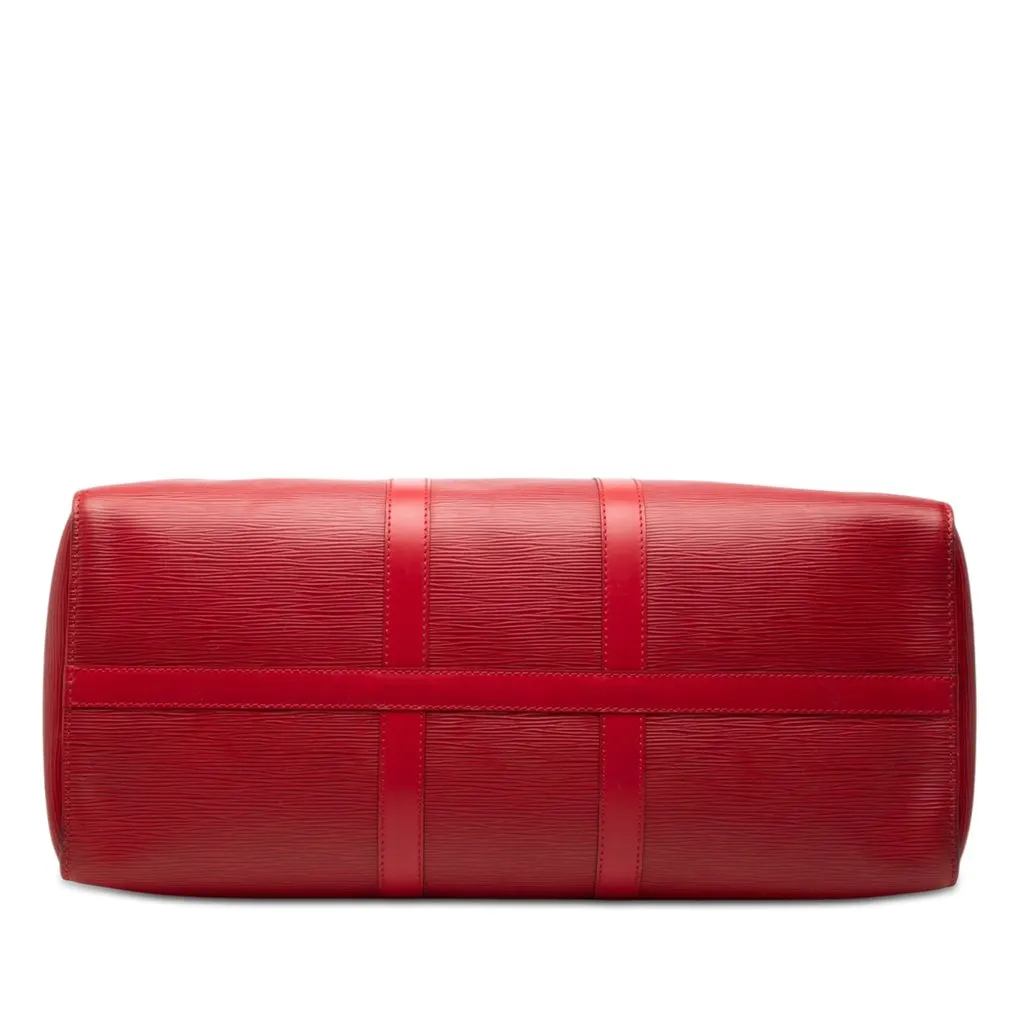 Louis Vuitton Epi Keepall 45 Red Leather Very good - Inside View