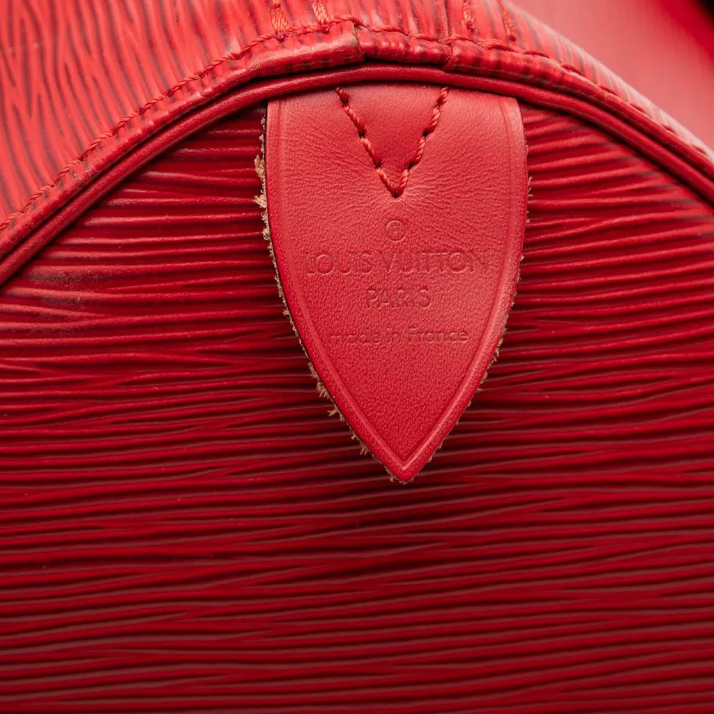 Louis Vuitton Epi Keepall 45 Red Leather Very good - Box View
