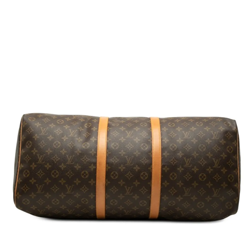 Louis Vuitton Monogram Keepall 60 Brown Good - Inside View