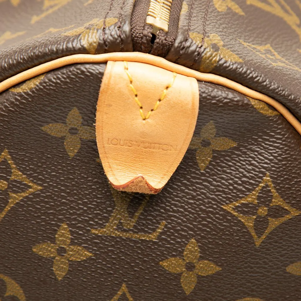 Louis Vuitton Monogram Keepall 60 Brown Good - Model View