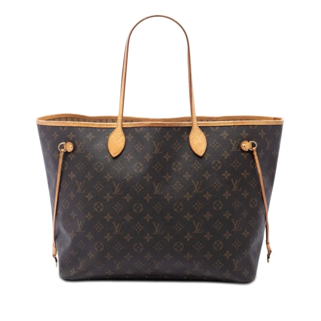 Louis Vuitton Monogram Neverfull MM Brown Very good - Front View