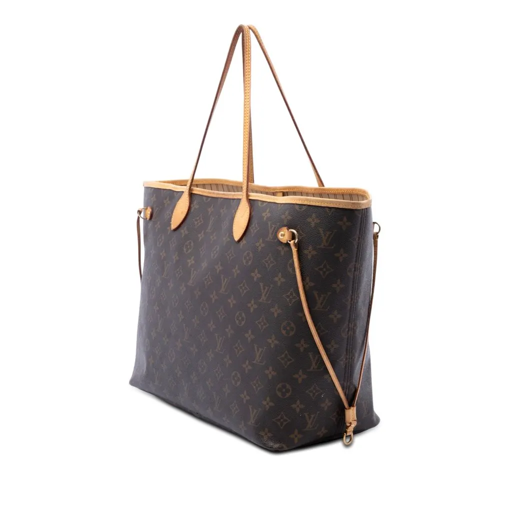 Louis Vuitton Monogram Neverfull MM Brown Very good - Back View