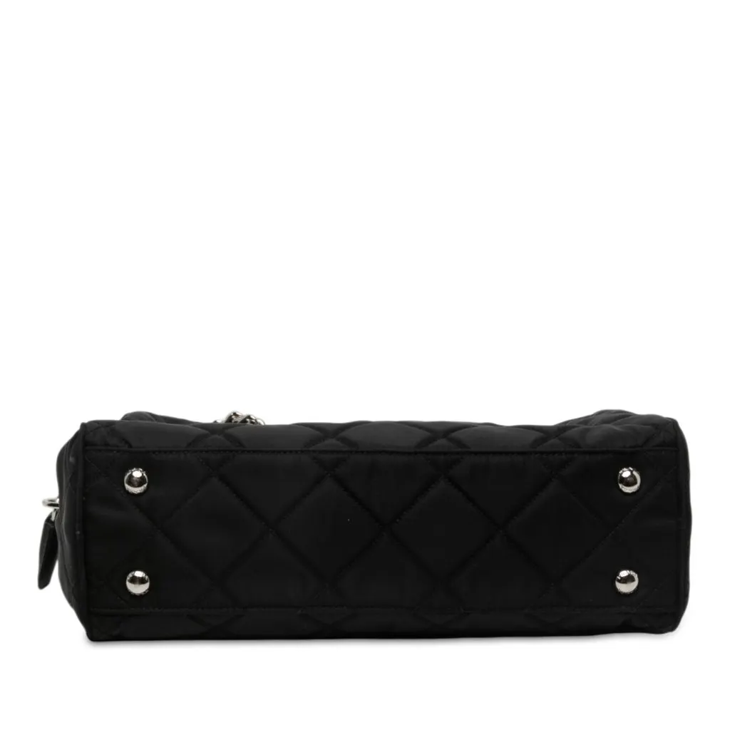 Prada Impuntu Tessuto Chain Shoulder Bag Black Polyamide Very good - Inside View