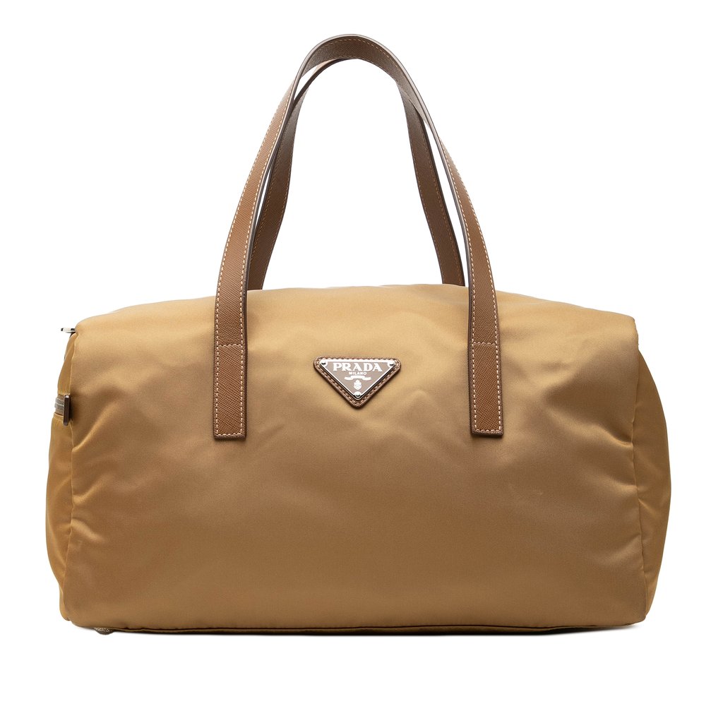 バッグ Prada Tessuto Nylon Boston Bag Prada Tessuto Boston Bag Brown Large | Pre-Owned Dubai | Lib