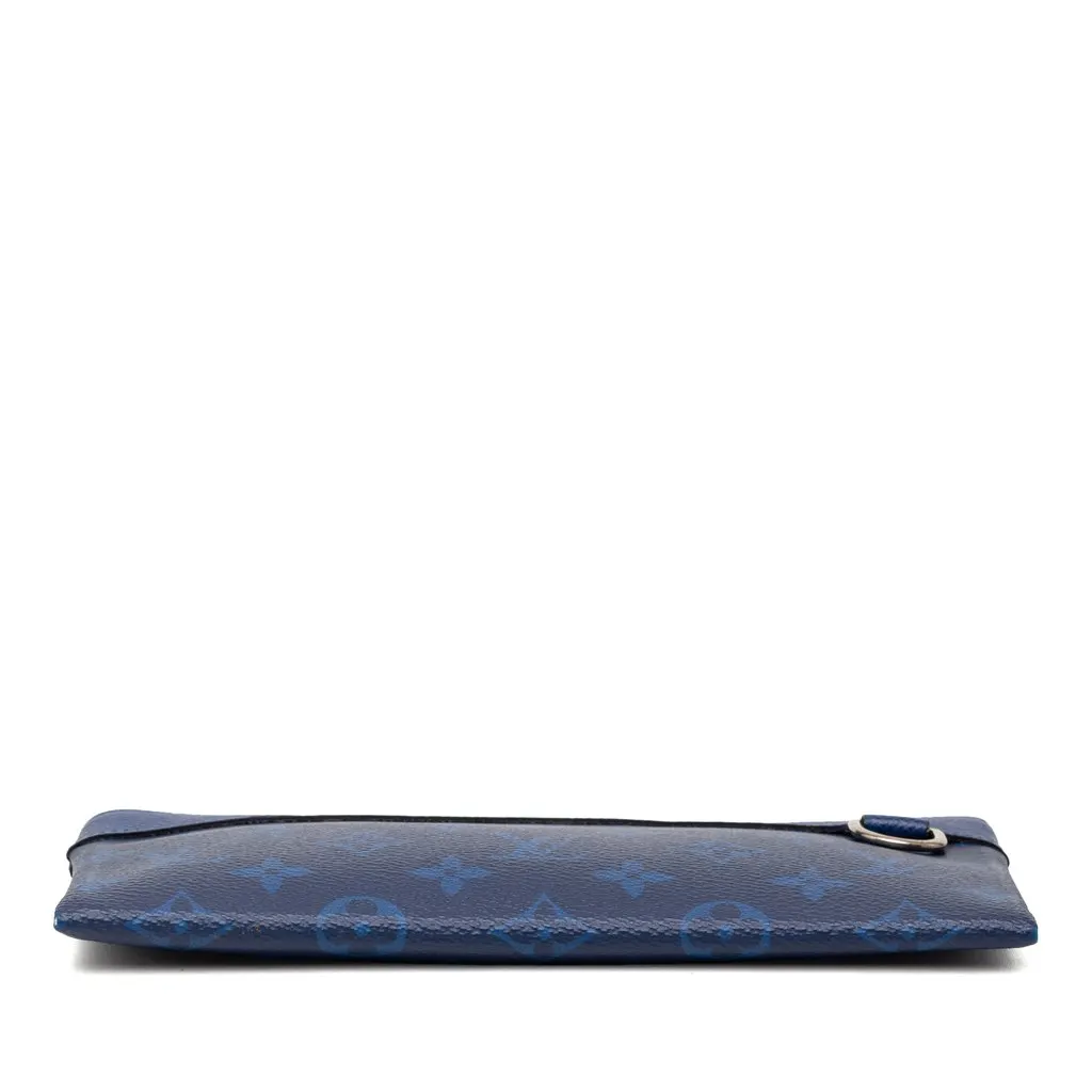 Louis Vuitton Monogram Taigarama Pochette Discovery PM Blue Very good - Inside View