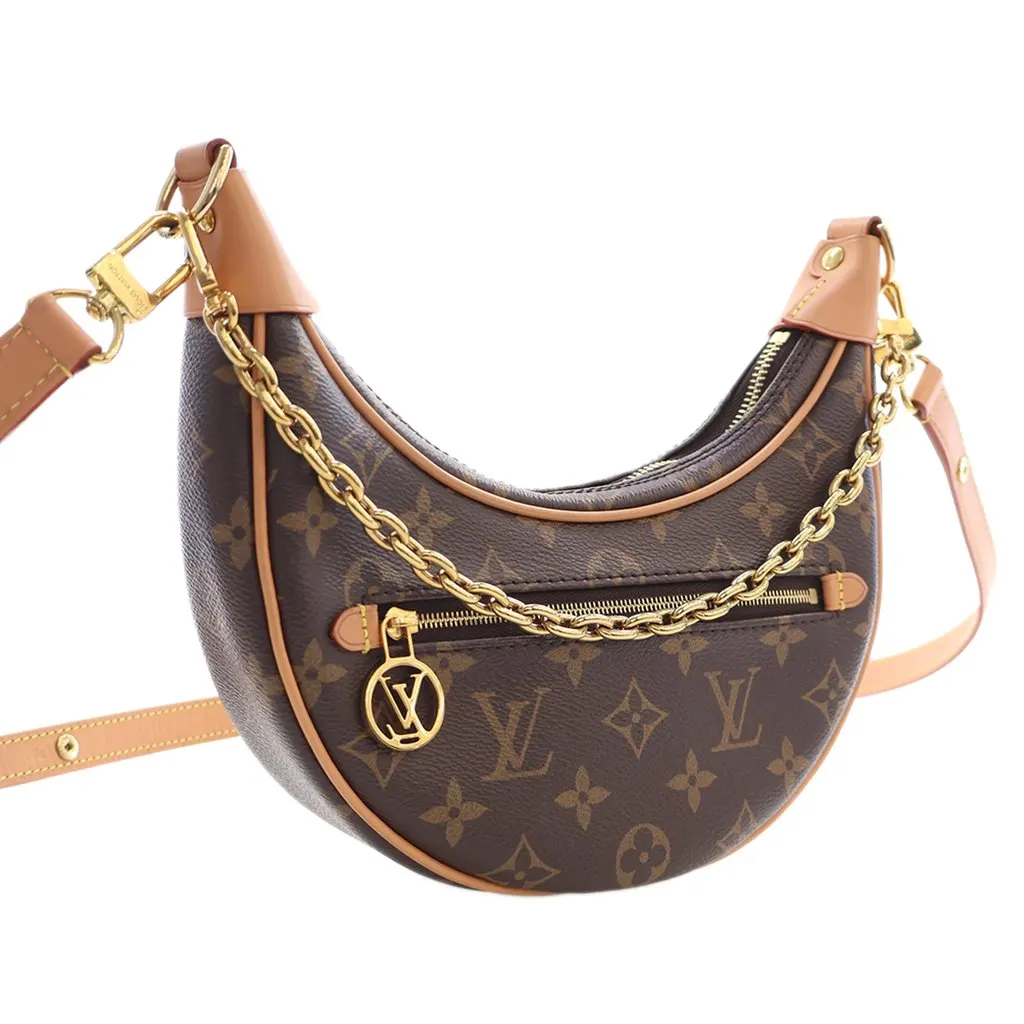 Louis Vuitton Monogram Loop Brown Canvas Very good - Inside View