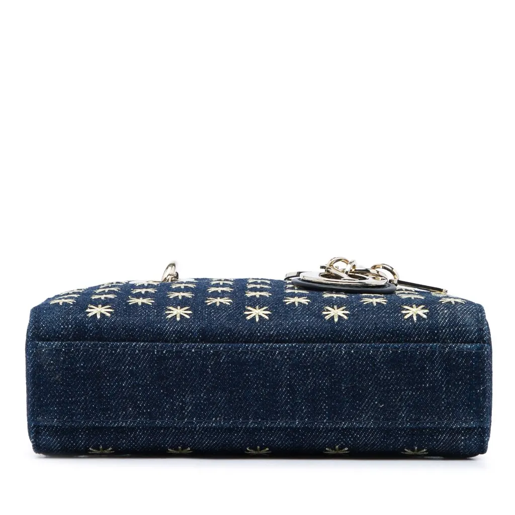 Dior Micro Denim Embroidered Star Lady D Joy Blue Very good - Inside View