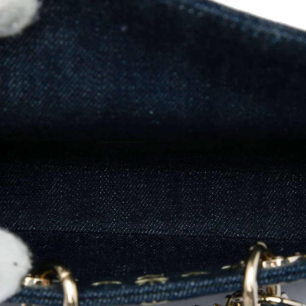 Dior Micro Denim Embroidered Star Lady D Joy Blue Very good - Model View