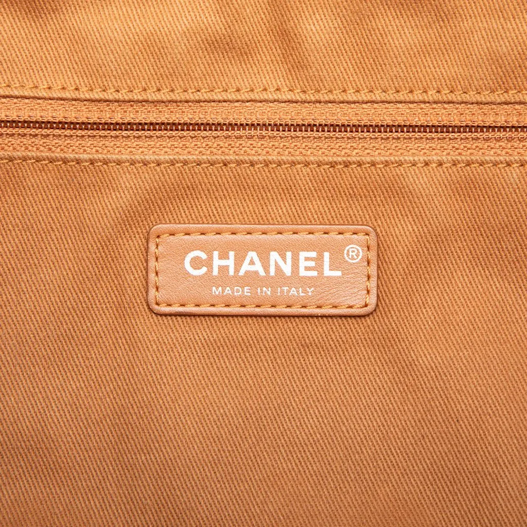 Chanel Medium CC Quilted Canvas Double Face Deauville Tote Pink Canvas Good - Box View