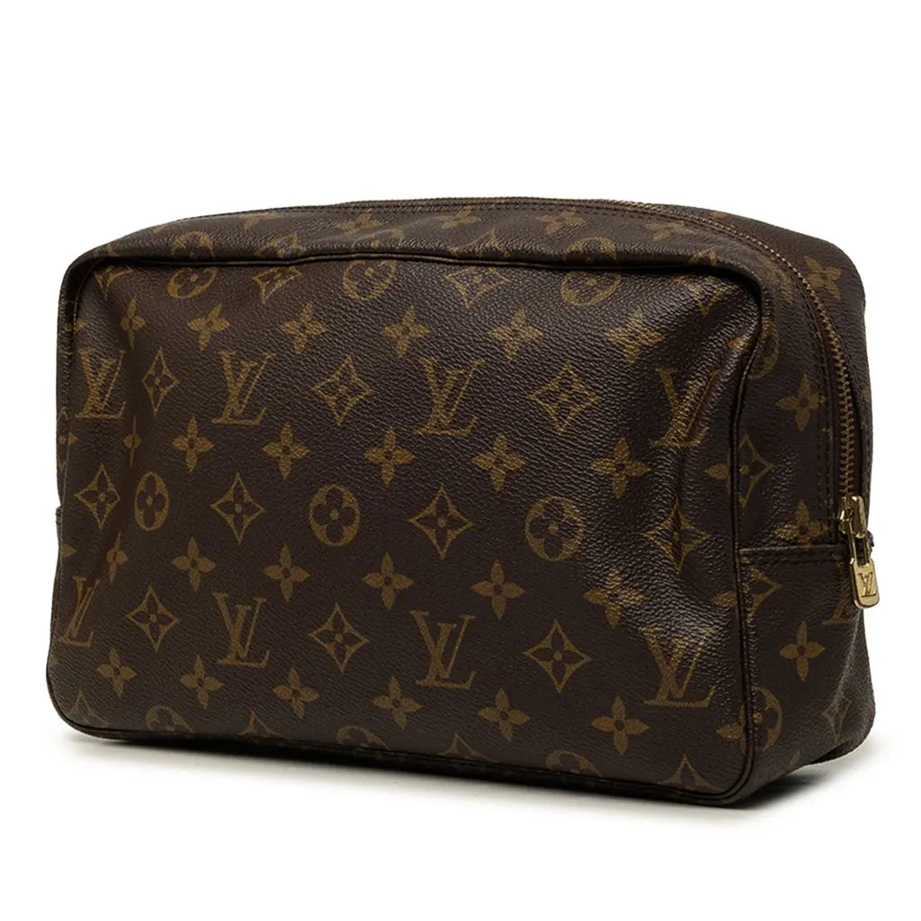 Louis Vuitton Monogram Trousse Toilette 28 Brown Canvas Very good - Back View