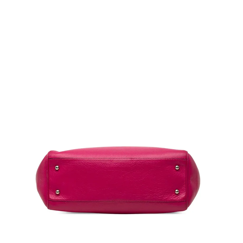 Loewe Leather Heritage Tote Pink Leather Very good - Inside View