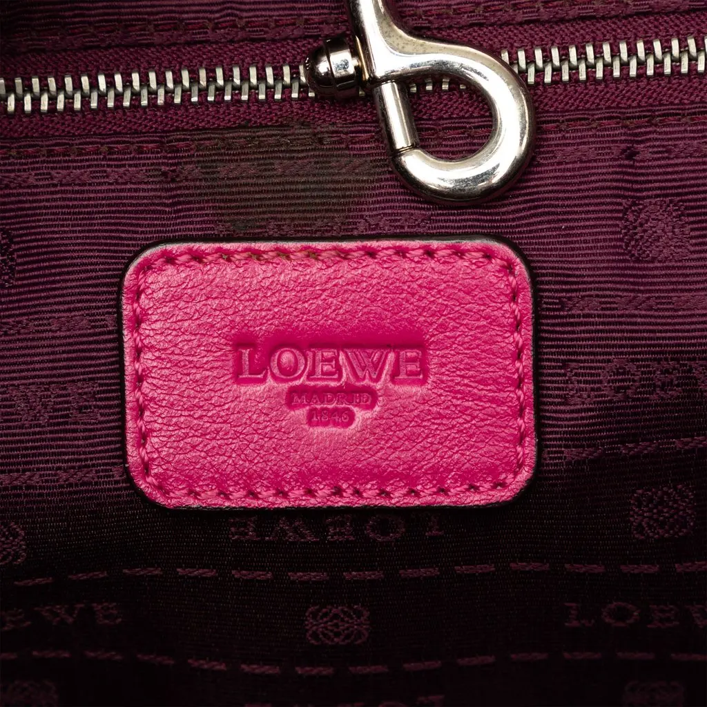 Loewe Leather Heritage Tote Pink Leather Very good - Box View