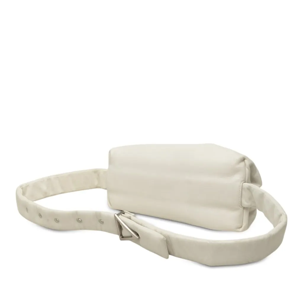 Bottega Veneta Calfskin The Body Pouch Belt Bag White Leather Very good - Back View