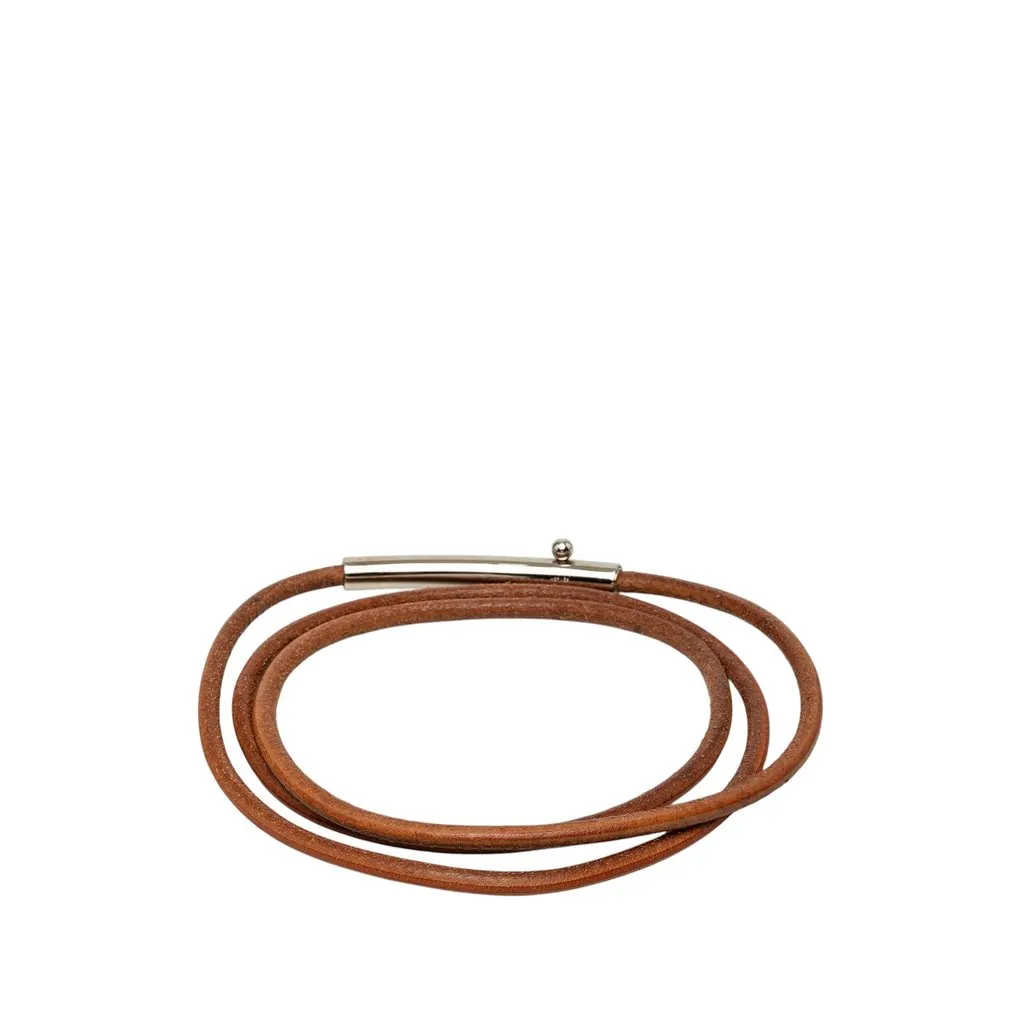 Hermès Leather Cord Belt Brown Leather Very good - Inside View
