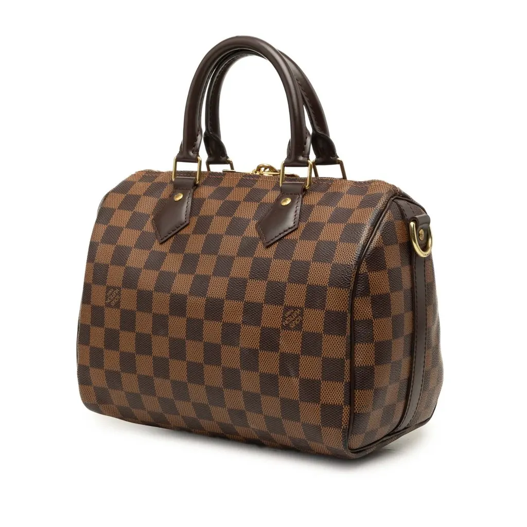 Louis Vuitton Damier Ebene Speedy Bandouliere 25 Brown Canvas Very good - Back View