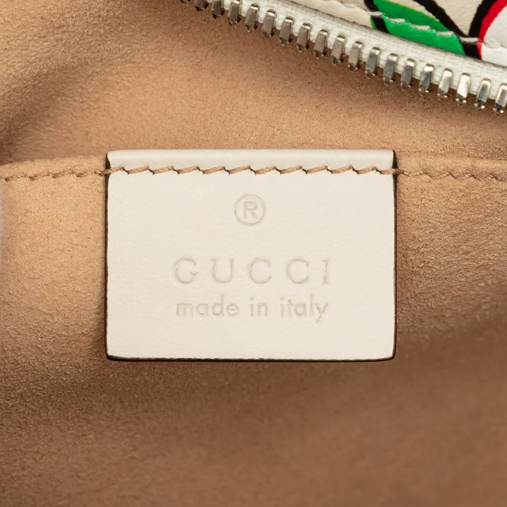 Gucci Small GG Marmont Matelasse Calfskin Apple Crossbody White Leather Very good - Box View