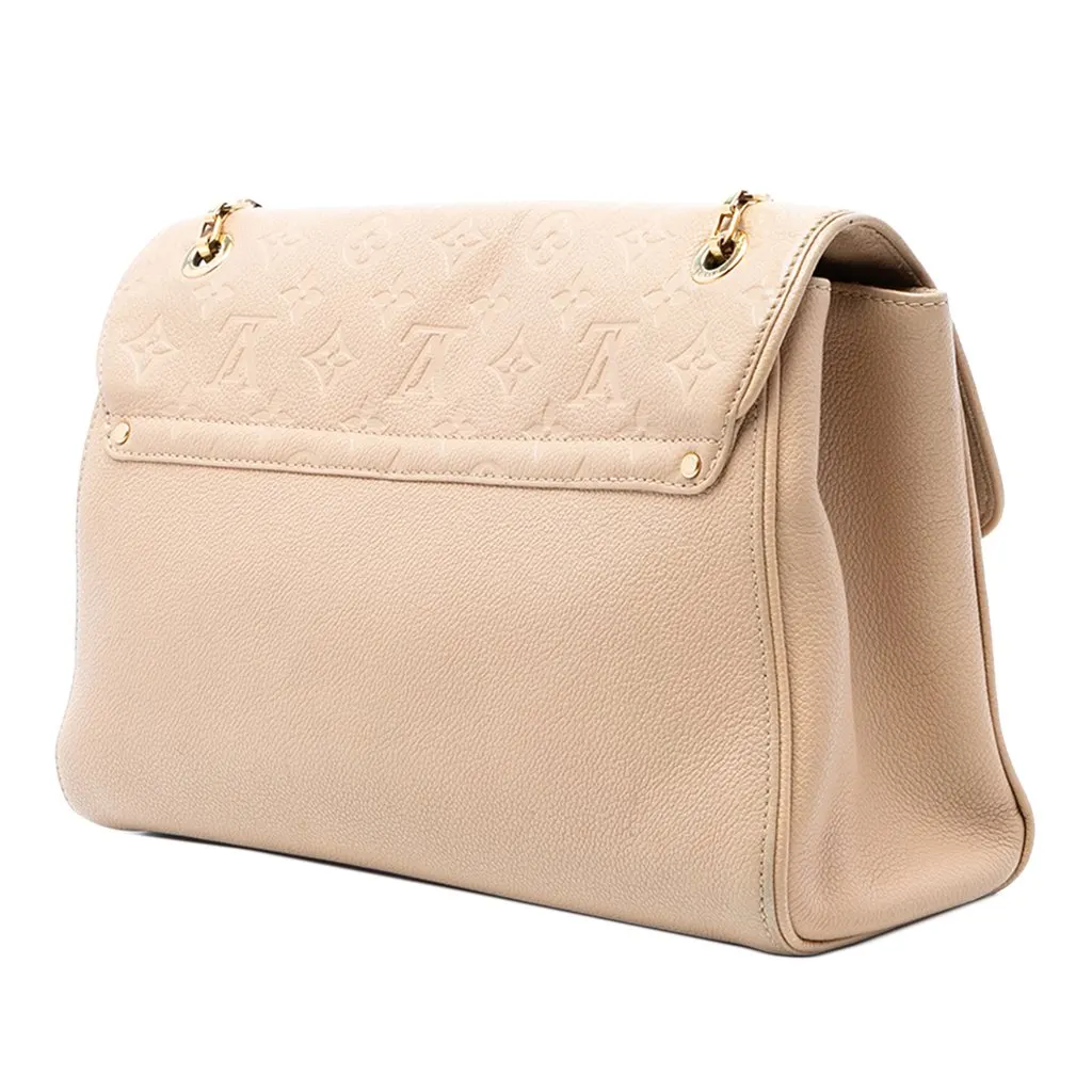 Louis Vuitton Monogram Empreinte Saint Germain MM Beige Leather Very good - Back View