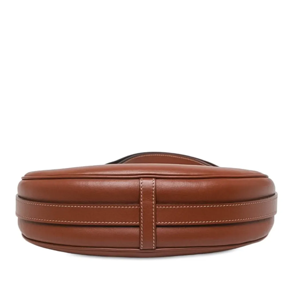 Celine Medium Leather Logo Ava Shoulder Bag Brown Leather Very good - Inside View