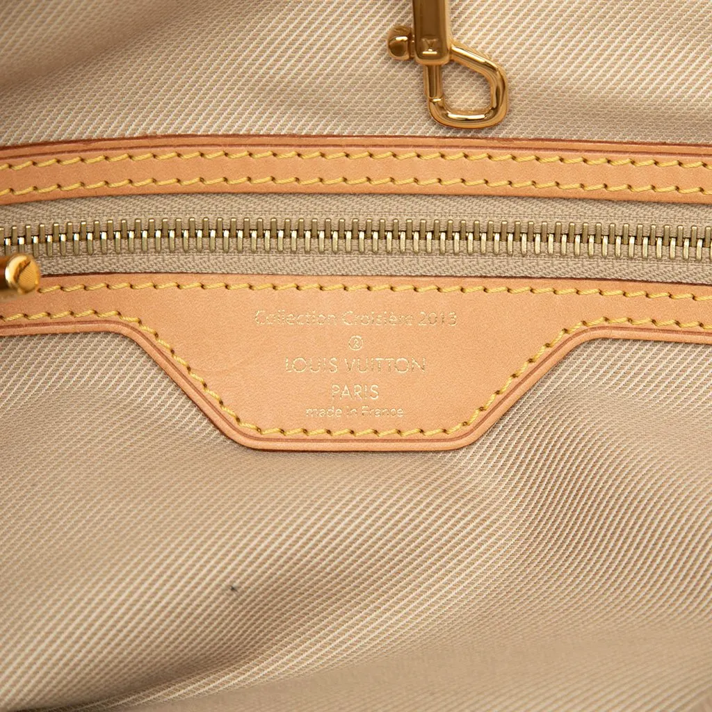 Louis Vuitton Monogram Stone Denim Neverfull MM Brown Very good - Box View