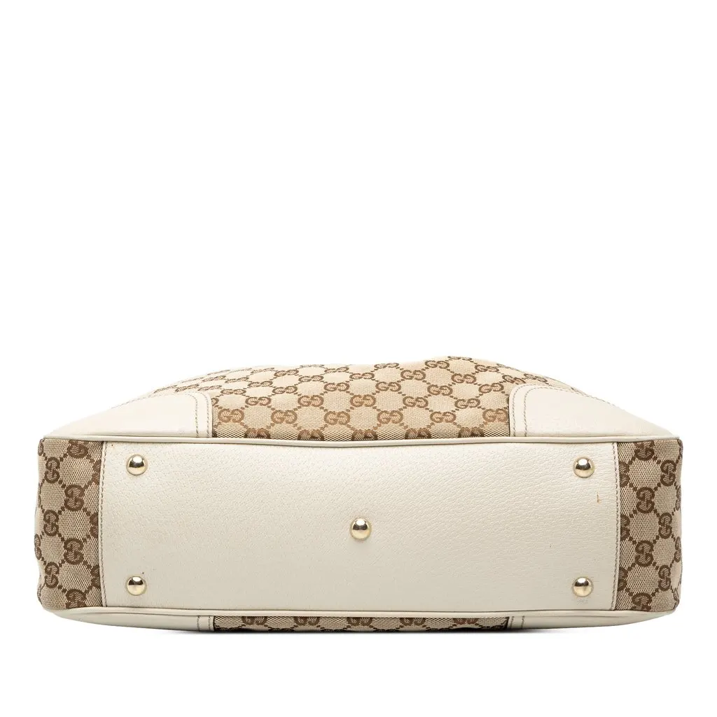 Gucci GG Canvas Princy Tote Beige Canvas Good - Inside View