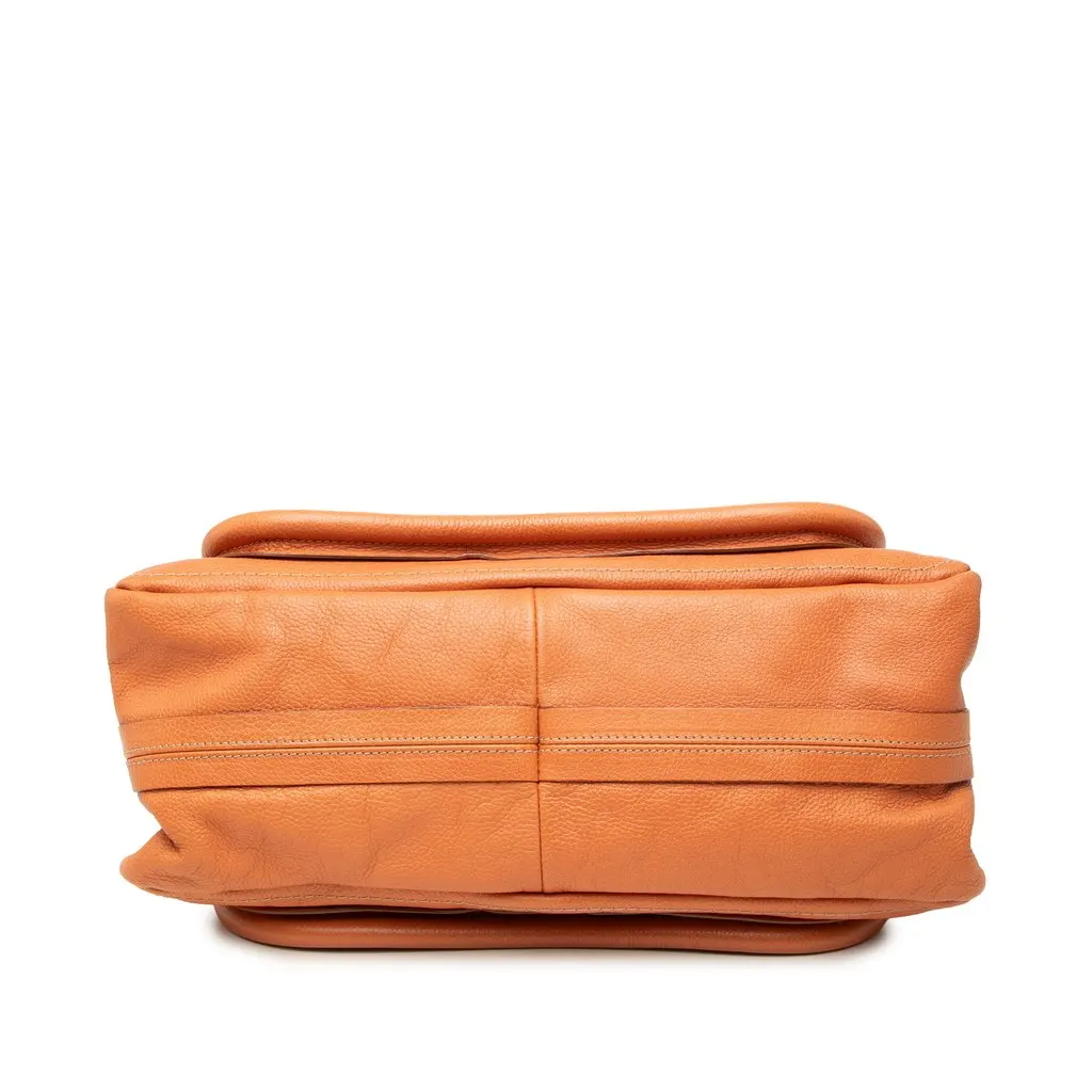 Chloé Medium Leather Paraty Satchel Orange Leather Very good - Inside View