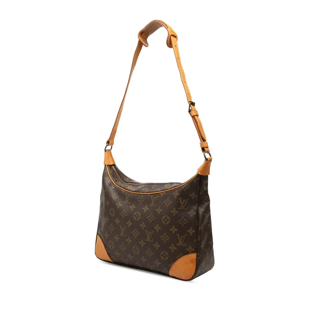 Louis Vuitton Monogram Boulogne 30 Brown Canvas Good - Back View