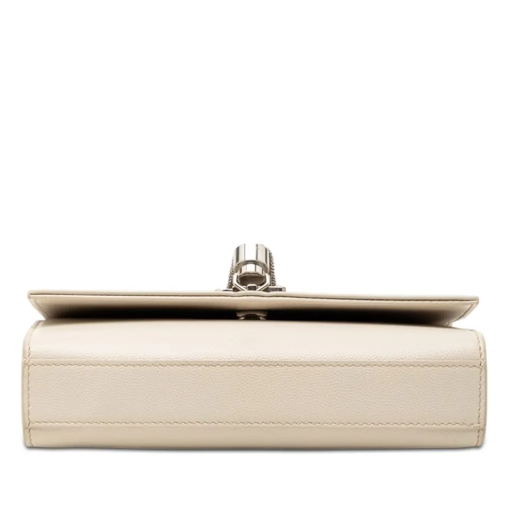Saint Laurent Small Grain de Poudre Monogram Kate Tassel Crossbody Brown Leather Very good - Inside View