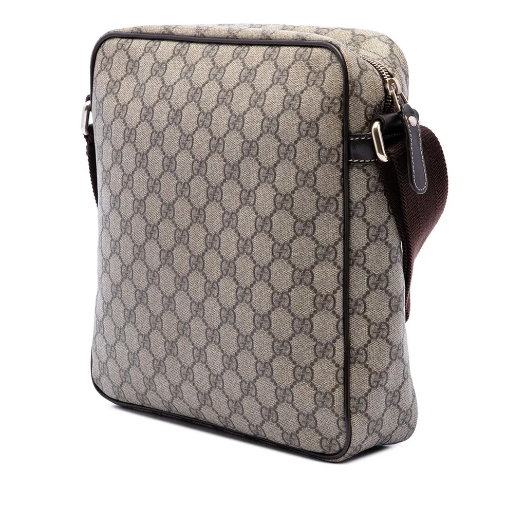 Gucci GG Supreme Crossbody Beige Canvas Good - Back View