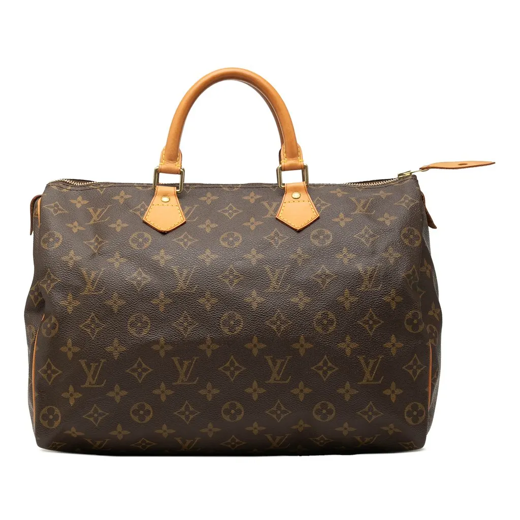 Louis Vuitton Monogram Speedy 35 Brown Very good - Front View
