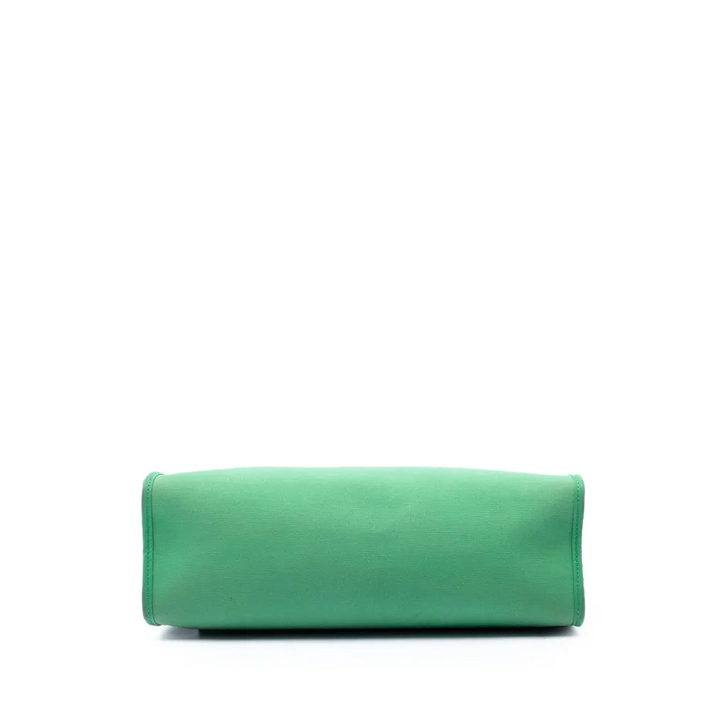 Hermès Military Toile and Vache Hunter Herbag Zip 31 Green Very good - Inside View