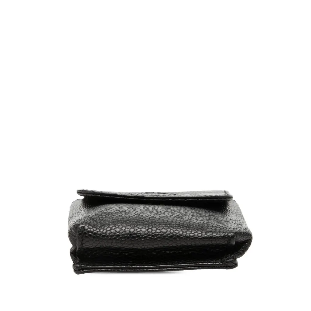 Chanel CC Caviar Cigarette Case Black Leather Very good - Inside View