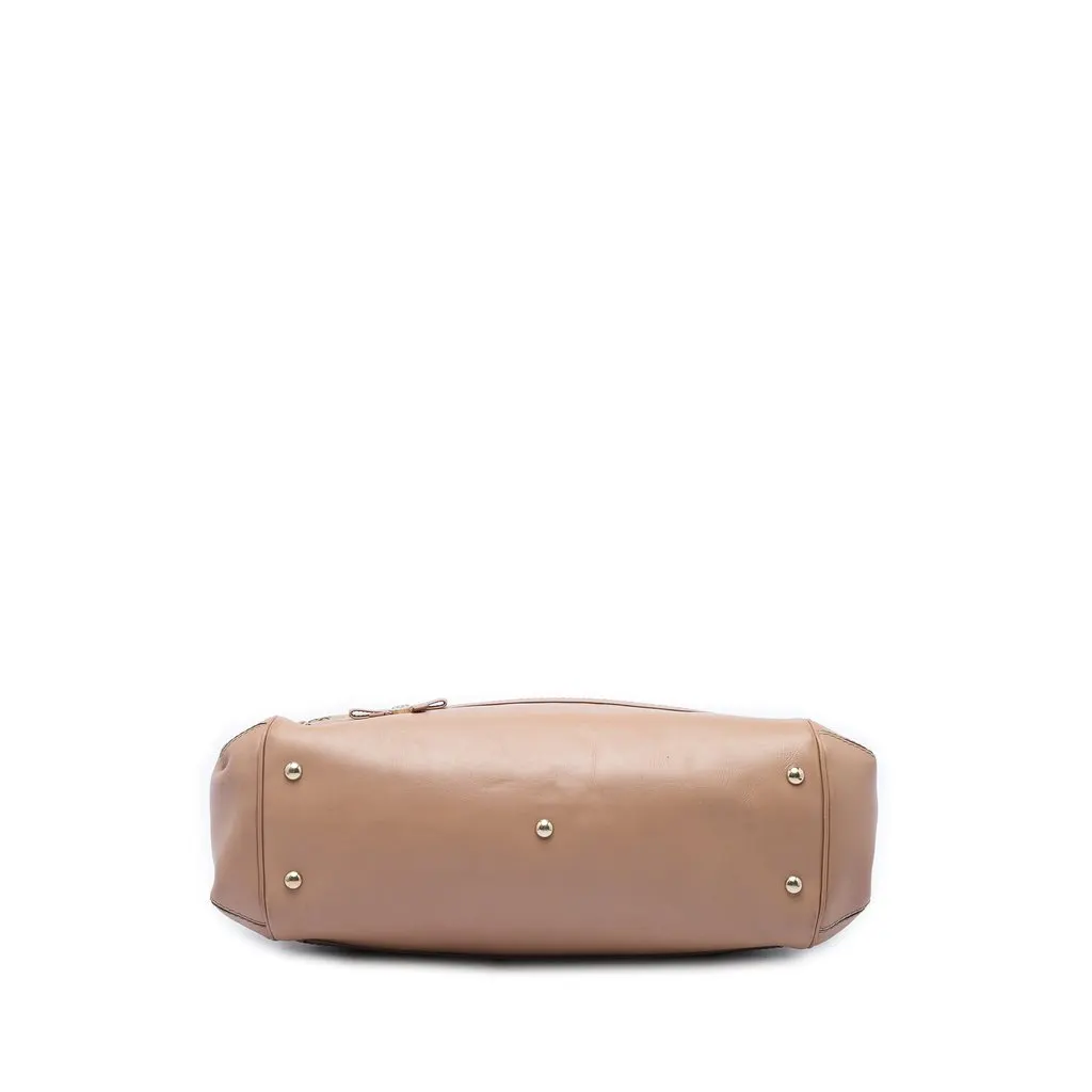Gucci GG Canvas Mayfair Satchel Beige Canvas Good - Inside View
