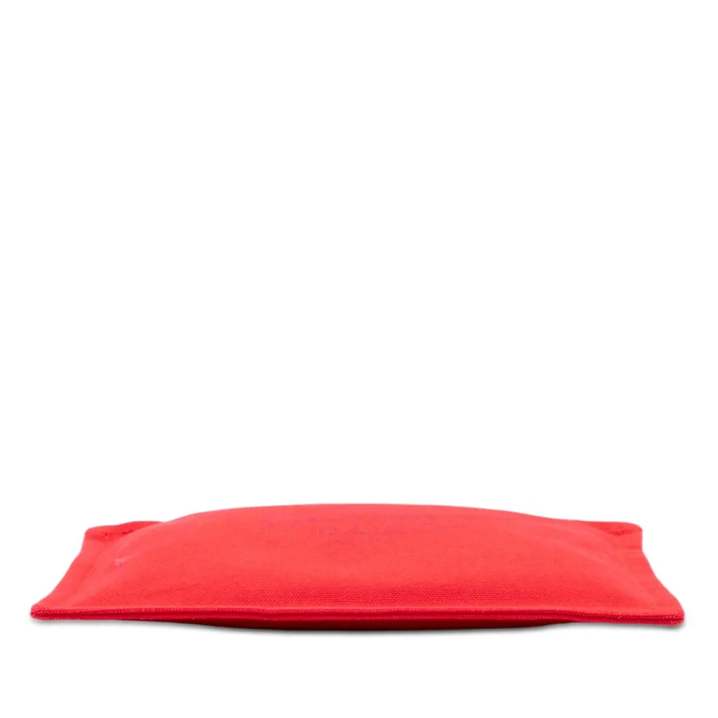 Hermès Toile Bain Yachting Flat Pouch PM Red Very good - Inside View