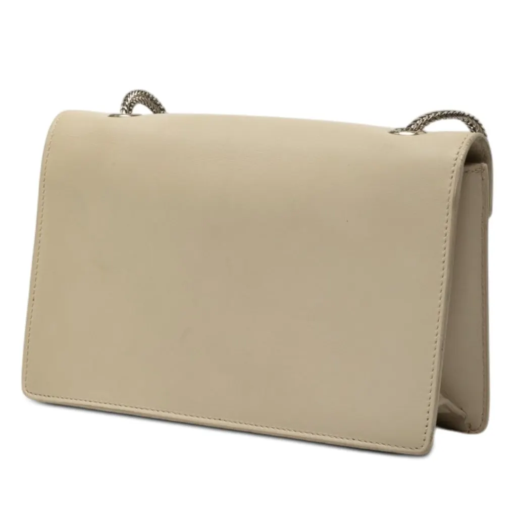 Saint Laurent Mini Studded Leather Betty Crossbody Beige Leather Very good - Back View