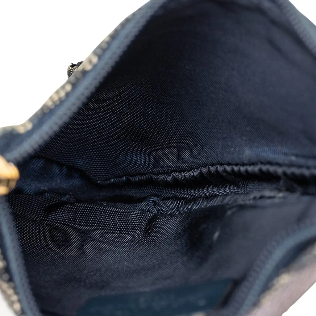 Dior Diorissimo Trotter Saddle Coin Pouch Blue Very good - Model View
