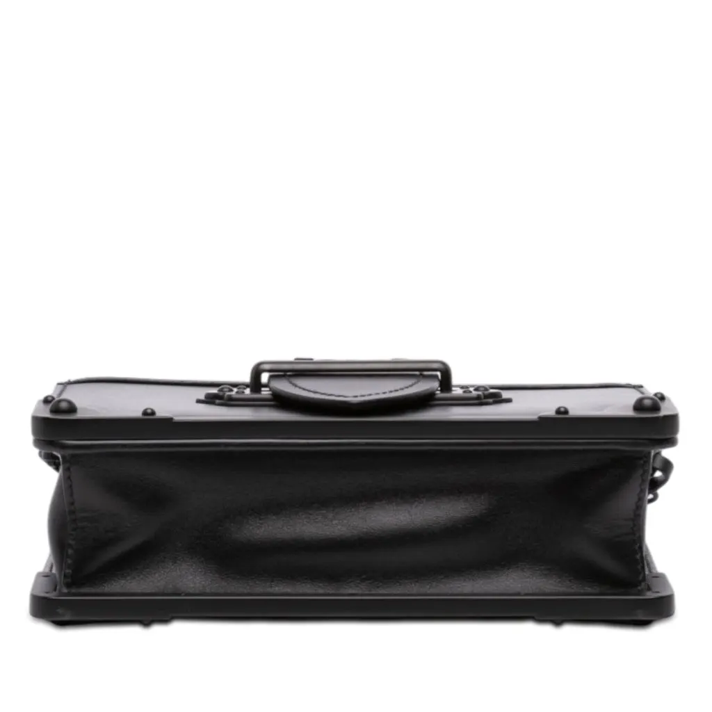 Prada Saffiano Trimmed City Calf Cahier Crossbody Black Leather Very good - Inside View